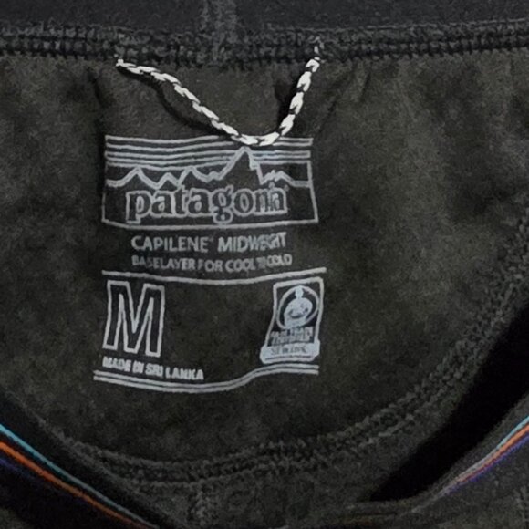 Patagonia Capilene Midweight Base Layer Btm Cool to Cold - Black - Sz M* - Picture 3 of 4